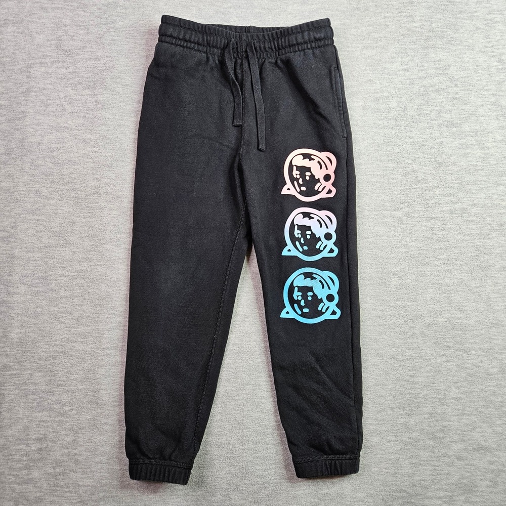 Billionaire Boys Club Kids Black Gradient Astronaut Logo Sweatpants Age 8